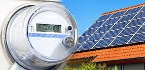 Solar Panel and electric meter